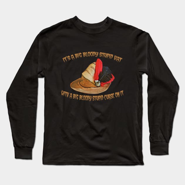 Bloody Stupid Hat Long Sleeve T-Shirt by CreatingChaos